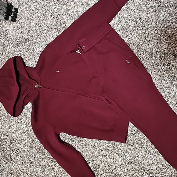 Polo by Ralph Lauren Hooded Zjp Up Sweatshirt and Sweatpants in Boys size 7 - Picture 1 of 6